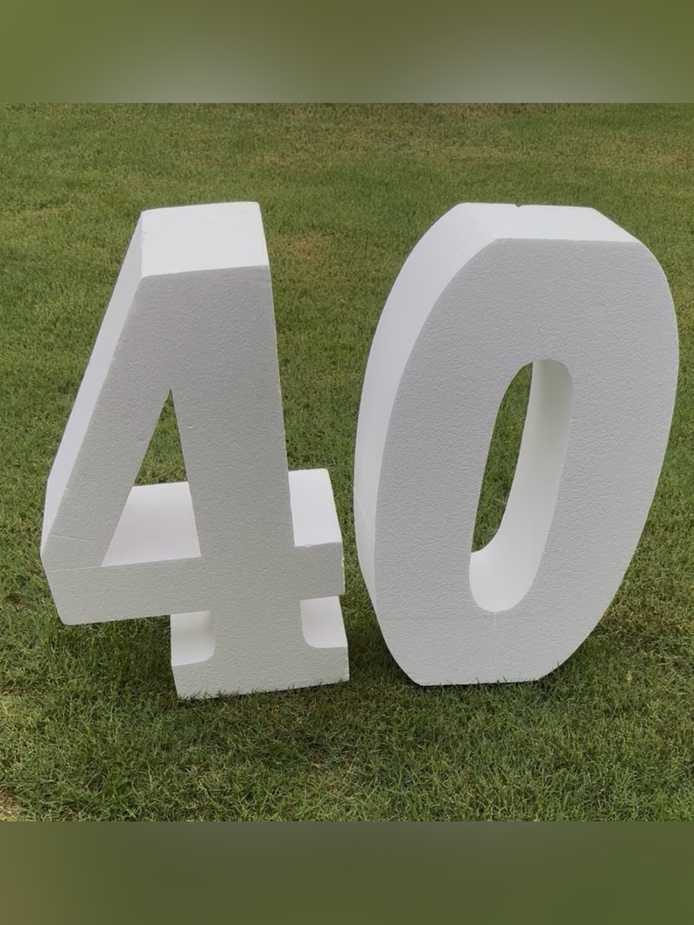 Large Decorative Foam Number 4 / 30” Tall Event Props - Picture 6 of 12